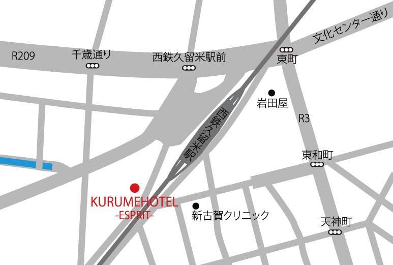 Kurume Hotel Esprit Extérieur photo